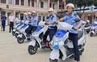 蓬塘乡：爱心企业家捐赠15辆巡逻车 助力平安建设