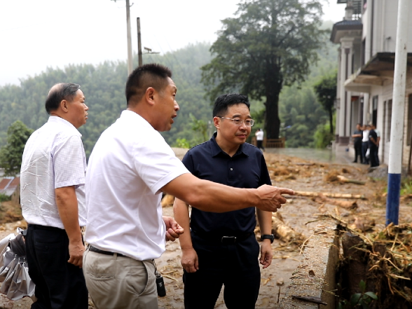 罗卫华到洋泉镇、塔山瑶族乡调研抢险救灾工作