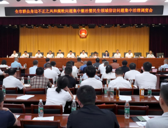 全市群腐集中整治暨民生领域信访问题集中治理调度会召开
