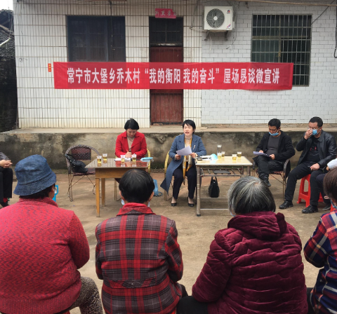 【视频】王一花到大堡乡乔木村开展“我的衡阳 我的奋斗”屋场恳谈会