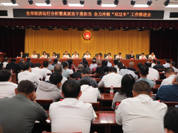 全市经济运行分析暨真抓实干勇担当 全力冲刺“双过半”工作推进会召开