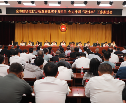 全市经济运行分析暨真抓实干勇担当 全力冲刺“双过半”工作推进会召开