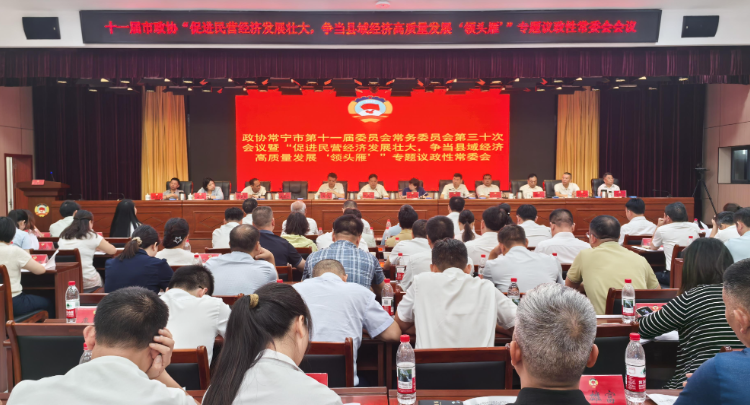 【视频】十一届市政协“促进民营经济发展壮大，争当县域经济高质量发展‘领头雁’”专题议政性常委会会议召开
