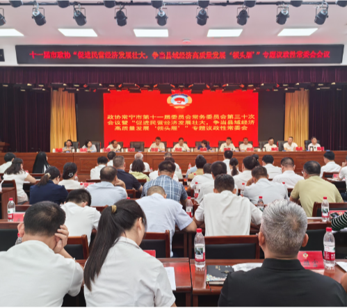【视频】十一届市政协“促进民营经济发展壮大,争当县域经济高质量发展‘领头雁’”专题议政性常委会会议召开