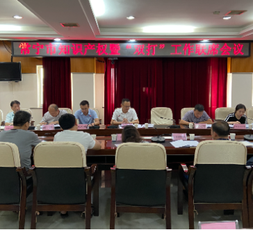 实现知识产权海外布局 “零”突破！常宁召开知识产权暨“双打”工作联席会议