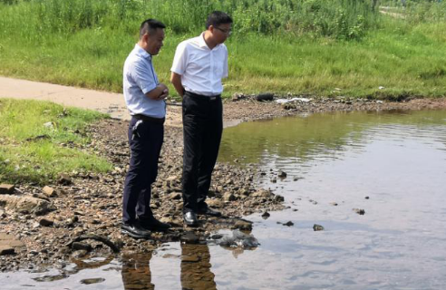 市领导巡查湘江（水口段）并调度部署河长制工作