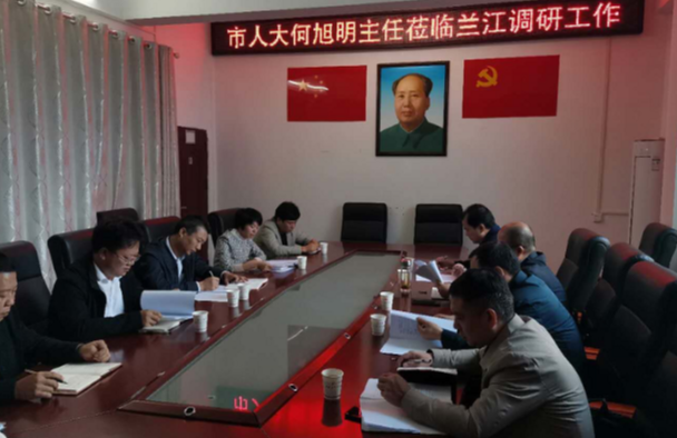 何旭明率队到兰江乡调研人大工作
