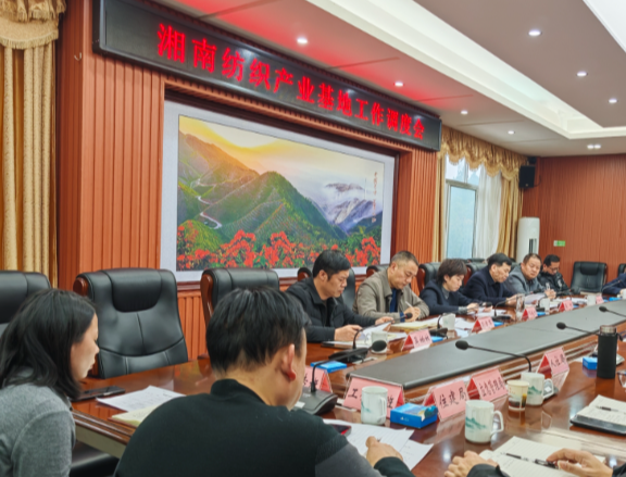 湘南纺织产业基地工作调度会召开