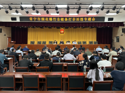 【视频】常宁部署烟花爆竹全链条“打非治违”专项整治工作 严守安全底线