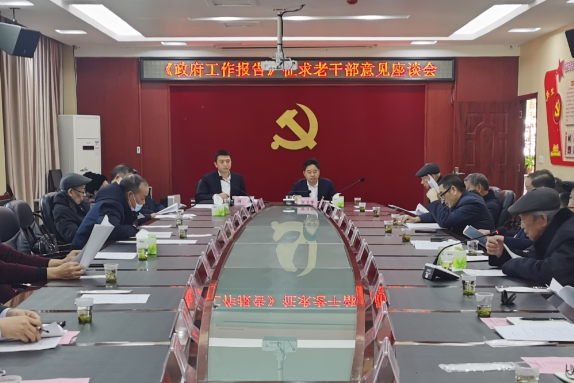【视频】《政府工作报告》征求老干部意见和建议 罗卫华参加