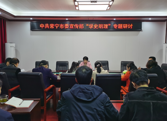 市委宣传部开展党史学习教育“学史明理”专题研讨会 