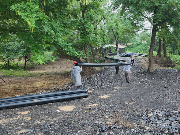 常宁三角塘镇安全饮水工程即将通水 放心水流向瑶塘百姓家