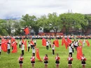 我县第四十六届中小学生田径运动会开幕