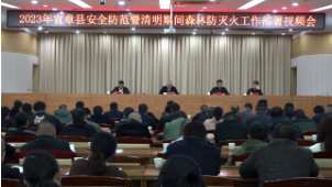 【打好高质量发展“六仗”】全县安全防范暨清明期间森林防灭火工作部署视频会召开