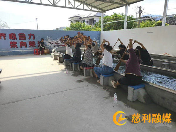 千帆竞渡蓄势发 慈利县岩泊渡龙舟练兵迎二端午1_慈利.png