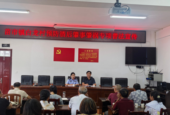 慈利县司法局苗市司法所：精准出击，筑牢“拒绝酒驾”乡村防线