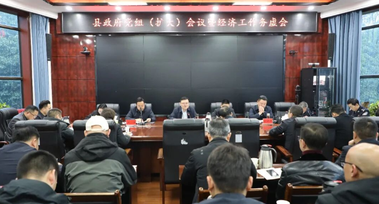 县政府党组（扩大）会议暨经济工作务虚会召开