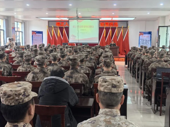 县人武部组织开展2026年上半年预定新兵役前教育第一课