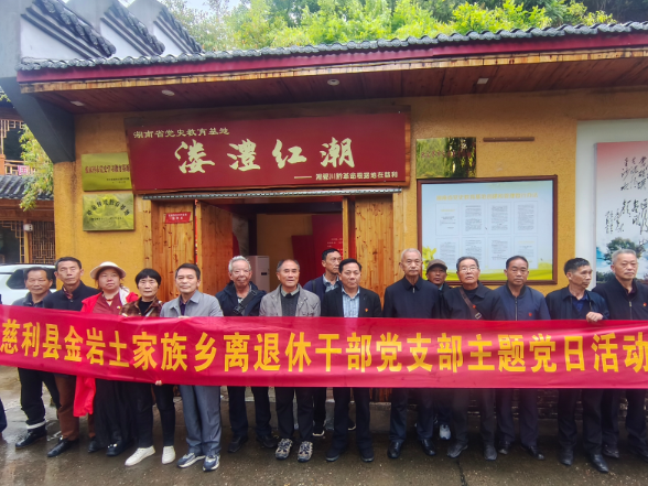 金岩土家族乡：传承红色基因  缅怀革命先烈主题党日