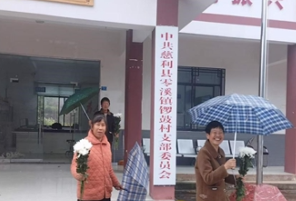 零溪镇锣鼓村：鲜花寄哀思 文明过清明