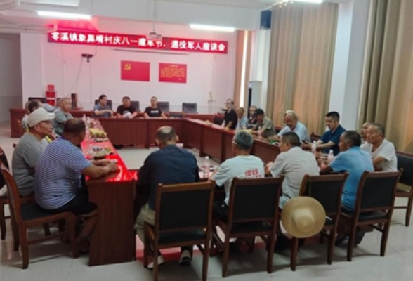 赓续军旅荣光 共叙鱼水深情——零溪镇象鼻嘴村开展庆“八一”退役军人座谈会