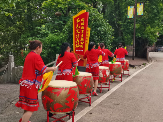 鼓乐迎宾展乡风 民俗赋能促文旅——株木岗村党群服务中心开展文旅接待特色活动
