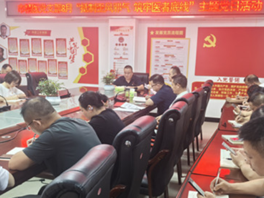 抵制歪风邪气 筑牢医者底线——张家界市精神病医院开展廉政主题党日活动