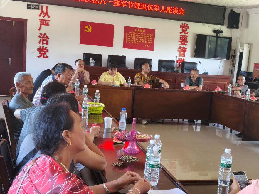 零阳街道龙峰村：党建引领聚合力 共叙八一军旅情怀