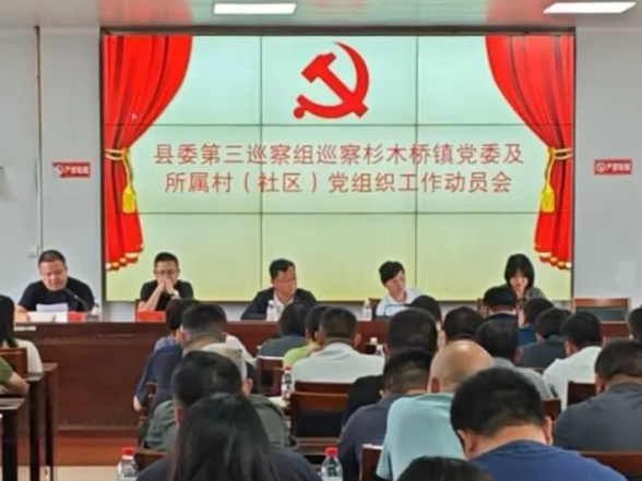 县委第三巡察组巡察杉木桥镇党委及所属村（社区）党组织工作动员会召开