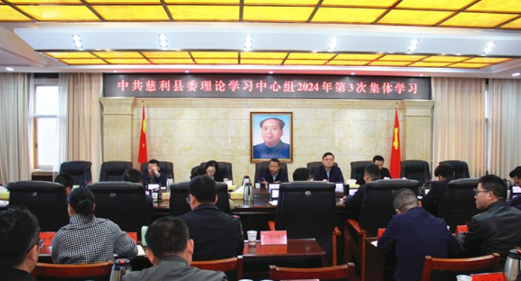 中共慈利县委理论学习中心组2024年第3次集体学习举行