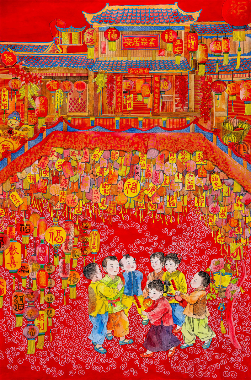 彭绍宏《迎春接福》.jpg