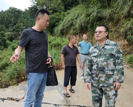吉荣华来靖督导防汛抗灾工作