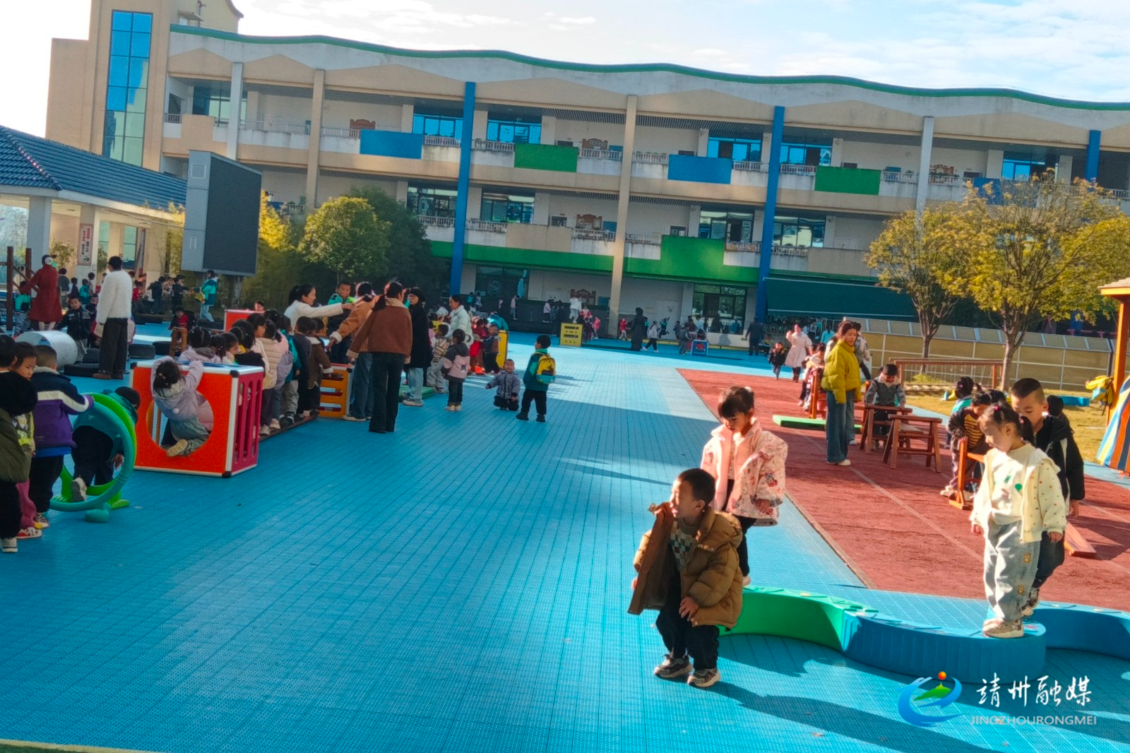 靖州二幼：开展“红色体能大循环”活动 播撒红色精神火种