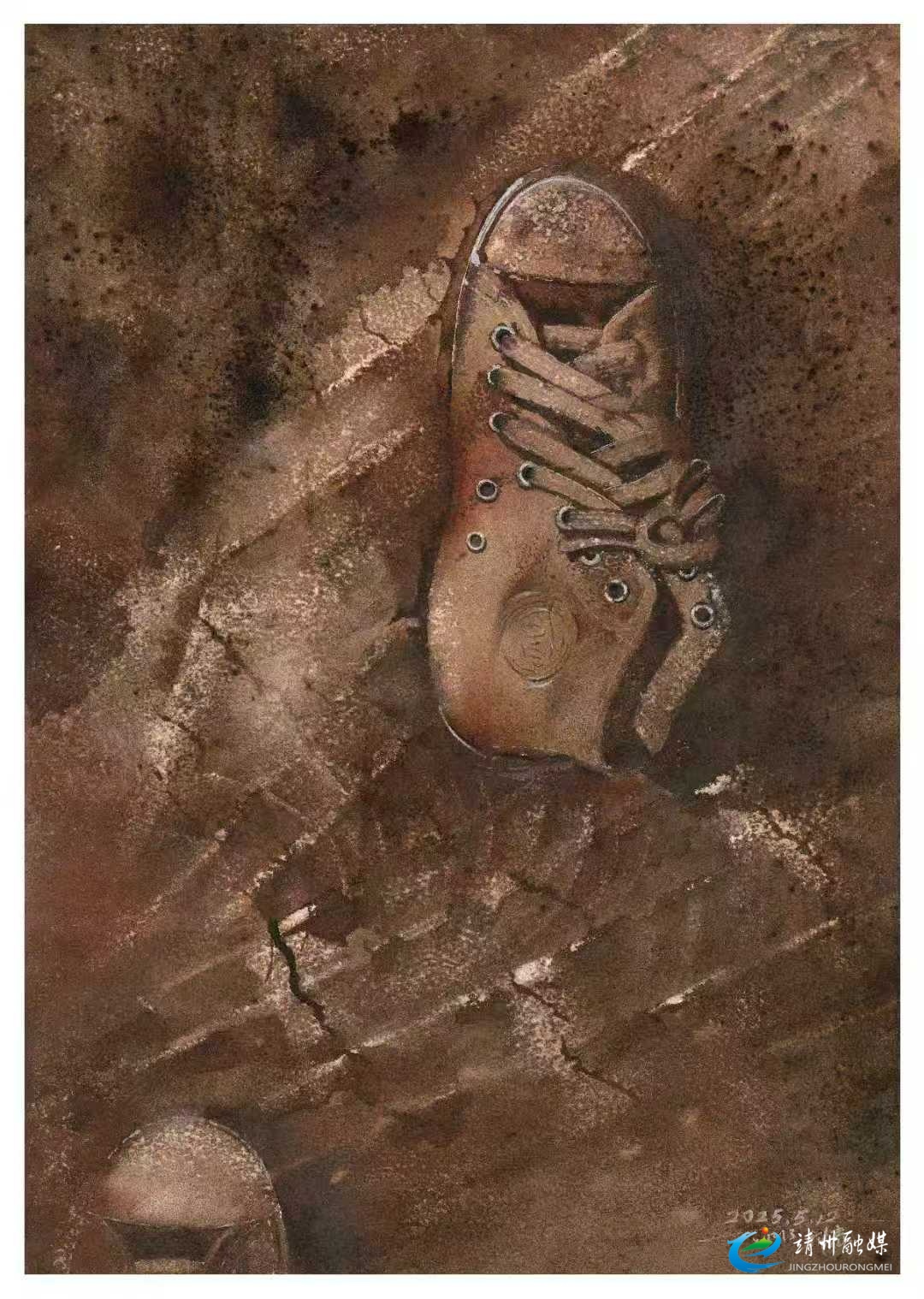 首届湖南小幅水彩画展览复评揭晓 靖州画家谢科表作品《迹》成功入选