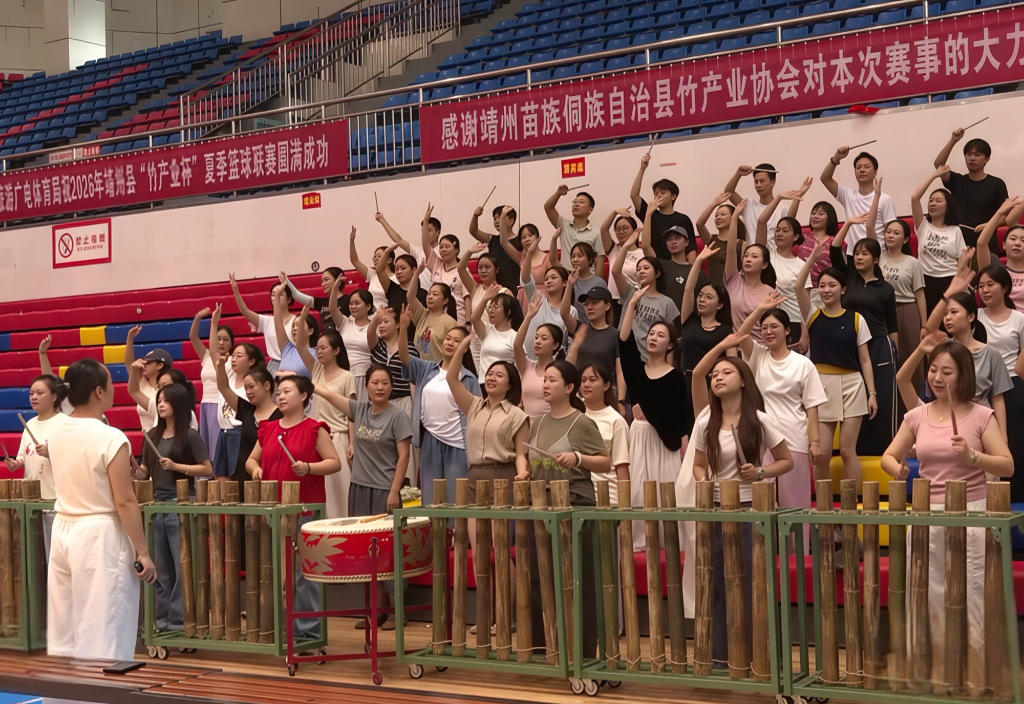 全力备战湘超联赛！靖州文旅特色方阵完成赛前县内彩排