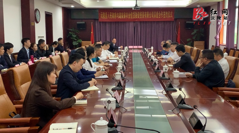 县人民政府与湖南省农业信贷融资担保有限公司举行深度合作签约仪式