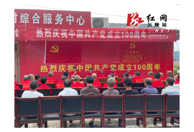 深溪口隆兴村举行庆祝中国共产党成立100周年党员大会