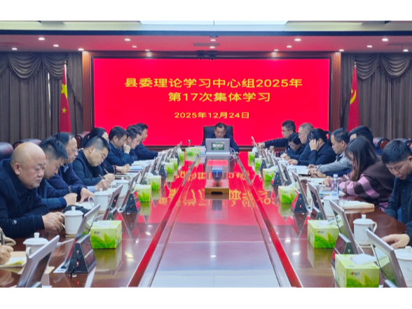 刘向阳主持召开县委理论学习中心组2025年第十七次集体学习会议