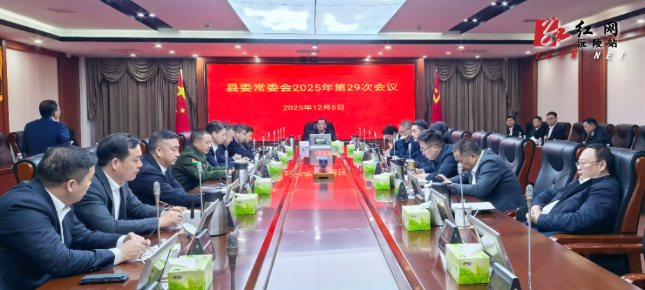 刘向阳主持召开县委常委会2025年第29次会议