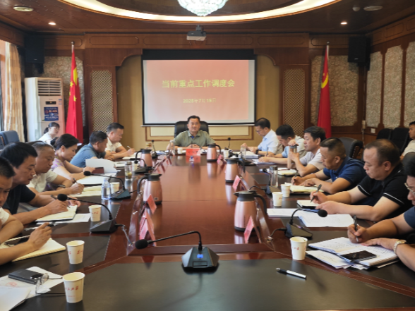 刘向阳主持召开当前重点工作调度会