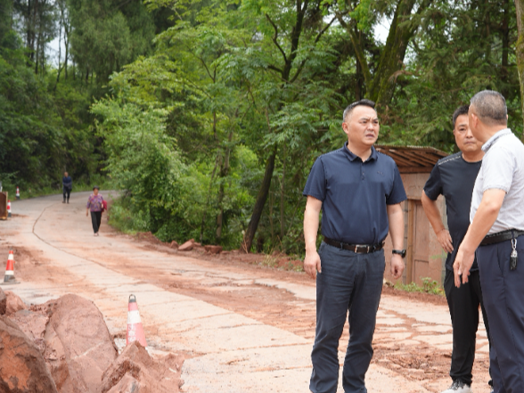 陈星深入七甲坪镇督导防汛救灾 道路提质及地灾防治工作