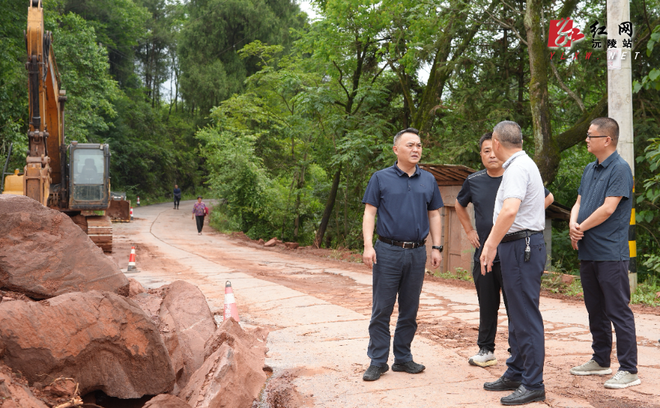 陈星深入七甲坪镇督导防汛救灾 道路提质及地灾防治工作