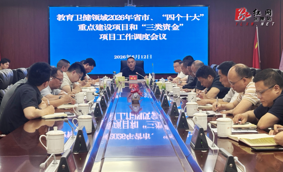 陈星主持召开教育卫建领域2026年省市、“四个十大”重点建设项目和“三类资金”项目工作调度会