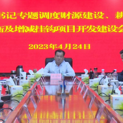 刘向阳：强力推进耕地占补平衡及增减挂钩项目开发建设工作 为全县经济社会高质量发展提供坚实支撑