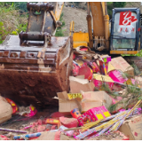 麻溪铺镇：集中销毁非法烟花爆竹 强力推进“打非治违”整治行动