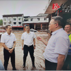 市县领导到五强溪镇指导抗洪抢险救灾工作