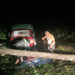 风雨无阻保畅通 沅陵镇郑家村连夜抢通塌方道路
