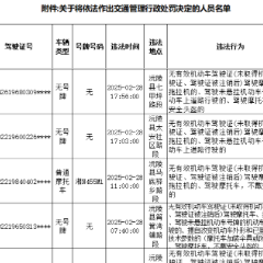 关于将依法作出交通管理行政处罚决定书的公告