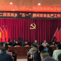 二酉苗族乡召开五一期间安全生产工作部署会