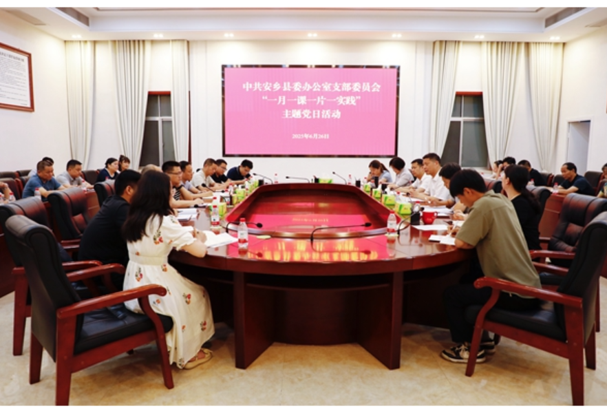 县委书记王先波参加县委办公室党支部主题党日活动